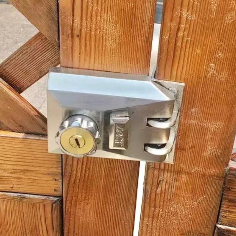 门锁铁门防盗老式自动撞锁老虎锁碰锁不锈钢推拉大门锁具平移动门