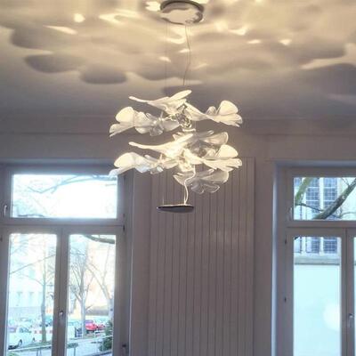 意大利A奢rtei839dem简约法式客厅悬浮花师瓣吊灯餐厅卧室设计轻