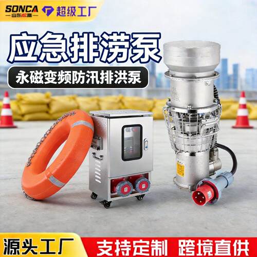 便携式永磁潜水泵大流量应急排涝潜污泵扬程防汛泵不锈钢抽水泵
