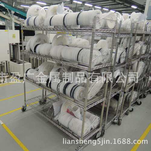 SMT物料架_SMT料盘存放车_无尘室SMT料盘架电子存储多功能分装