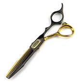 双剑6剪刀.华尔剪牙0打剪理发面剪平款 剪色薄寸黑金美发豹剪刘海