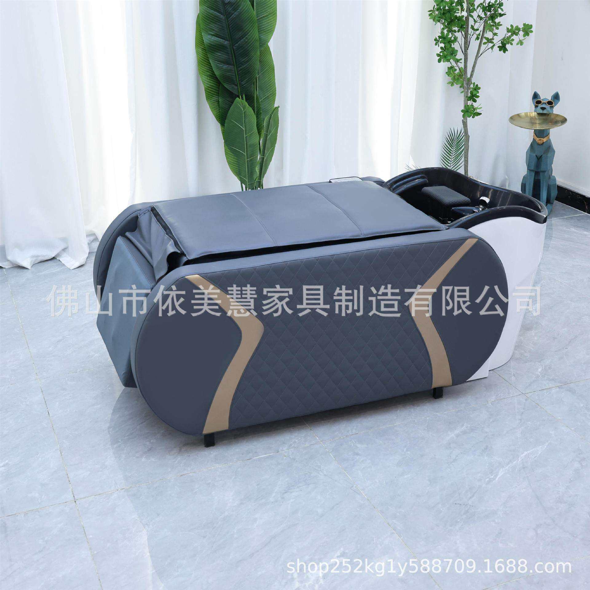 智能按摩洗头床源头工厂理发店专用恒温水循环全自动多功能洗头床