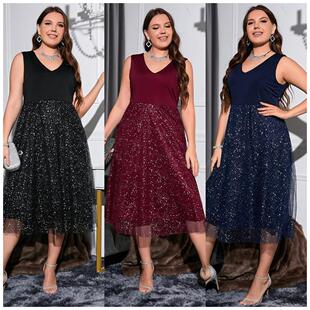 Intellectual women's autumn plus size mid waist blue polka