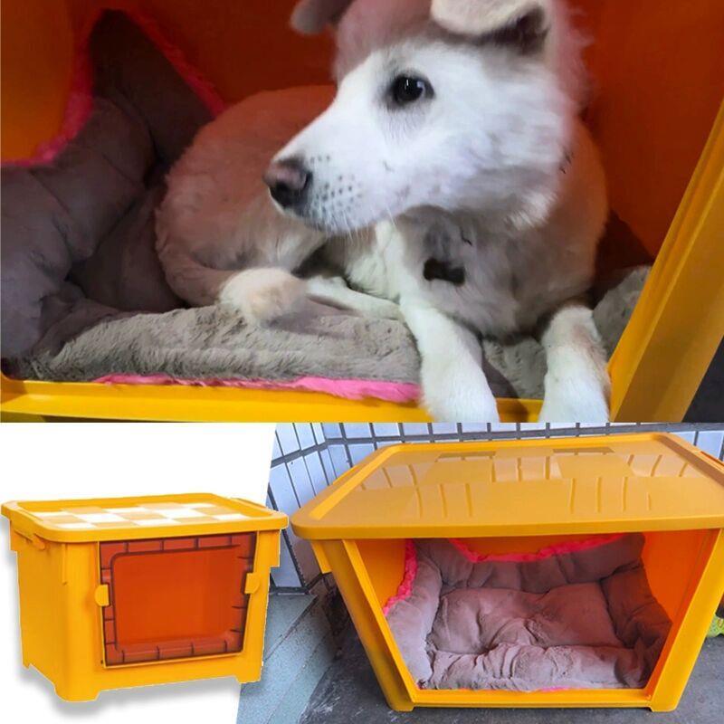狗窝室外过冬流浪狗流浪猫塑料窝防雨防雪狗屋狗房子封闭式厂家