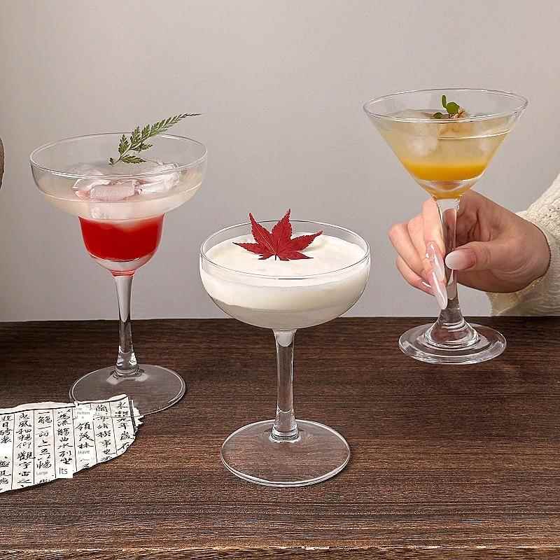 创意玻璃鸡尾酒杯个性马天尼酒杯冷饮杯玻璃高脚杯香槟杯果汁杯子