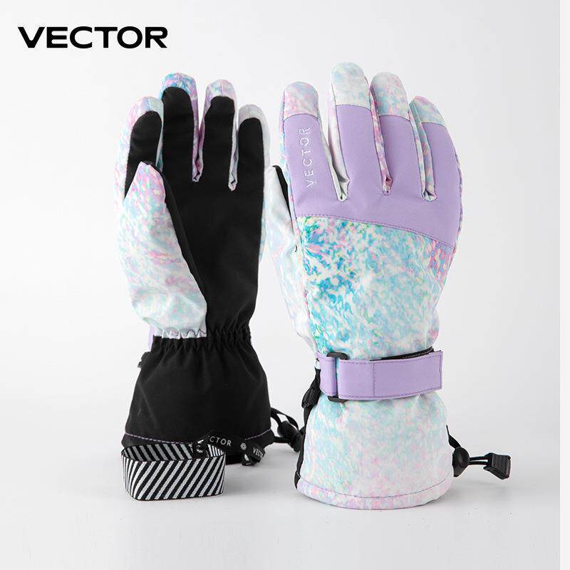 VECTOR儿童滑雪手套加厚保暖防水分指户防风防寒手套男童女童