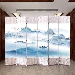 屏风隔断简约现代可折叠移动客厅卧室办公室进门玄关帘遮挡墙家用