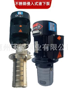 惠沃德不锈钢多级液下泵CRK4-220高压浸入式机床高温低温循环水泵