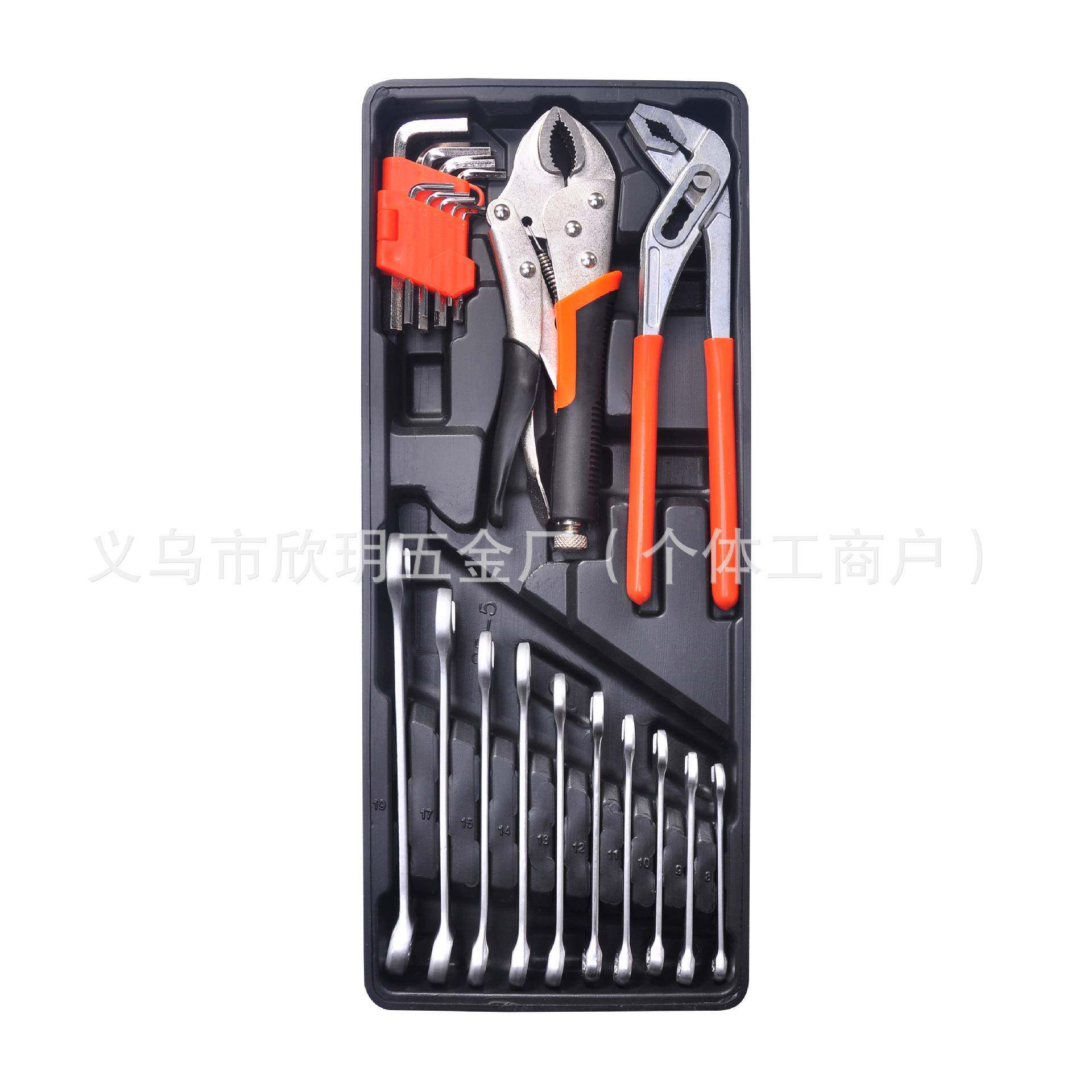 家用85PCS套筒铝铁盒箱组合五金工具汽车维修机械装配接杆转换头