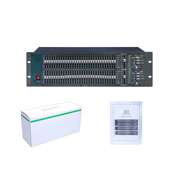 GQX3102均衡器双31段双通道立体声舞台演出酒吧降噪均衡处理器