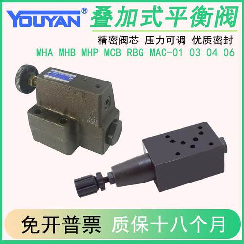 MHP液压MHB顺序MHB叠加MHA-01-H-30式MCB-02平衡RBG抗衡03阀04 06