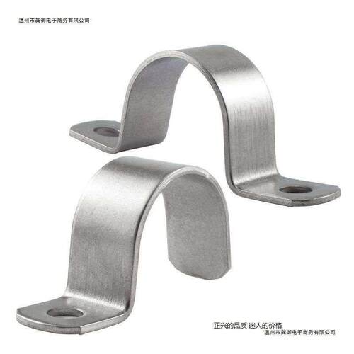 304不锈钢加厚骑马卡管卡抱箍ppr水管配件圆管u型卡扣墙上固定器
