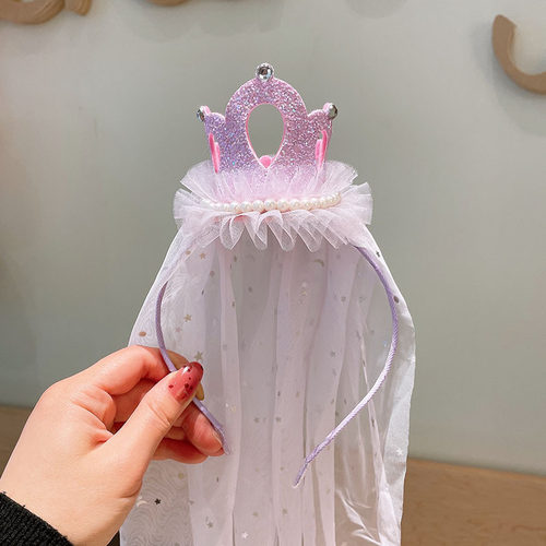 童珍珠女童甜美生日发箍公主发饰