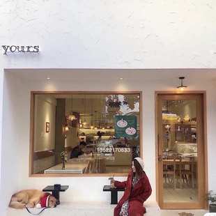 定制实木玻璃门樟子松原木门阳光房门窗花店门套装门店品店门包邮