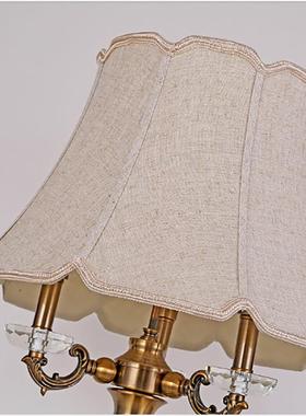 高档美式别17973墅客厅水地晶台灯约时尚落灯简法式书房酒店客房