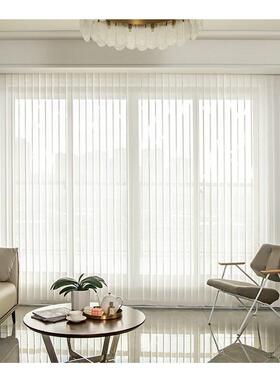 竖百窗帘垂直帘落地百叶窗遮光隔断F5M7MH76遮阳竖式垂直叶百公叶