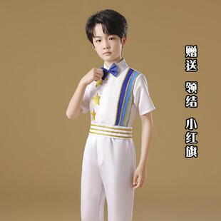 正品我演与祖国童声合唱表服装男女童声唱团服装学合生诗团歌朗诵