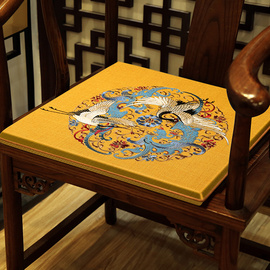 中式红木椅子坐垫屁垫防滑餐椅，茶椅垫圈椅太师椅，实木沙发座垫定制