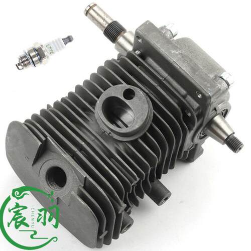 油锯MS018 MS180 170 017气缸总成 缸体 缸套 火花塞宸羽配件38mm