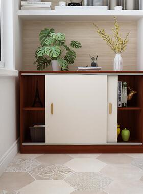 9W拉经济纳型定做阳台柜飘窗现代杂物地柜储物多柜WHX功能收矮推