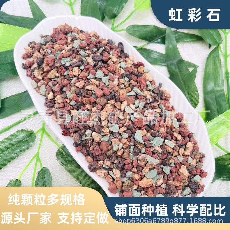 虹彩石厂家多肉种植纯颗粒土盆栽园艺铺面石兰花种植用营养土