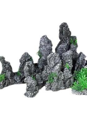 水族箱鱼缸造景/真树脂假山装饰品配件/树脂工艺品厂家直销