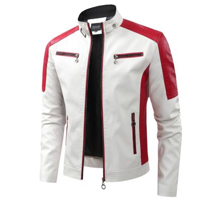 Mens Leather Jacket Slim Fit Fashion Style High Quality