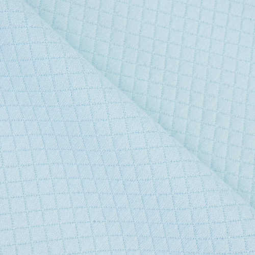 小菱形格涤氨空气层 320g三层夹丝面料 秋冬婴童抱被睡袋枕套布料