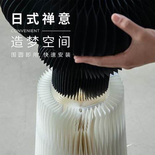 十八纸装饰圆柱落地摆件陈列台创意现代橱窗摆设家具家居禅意风