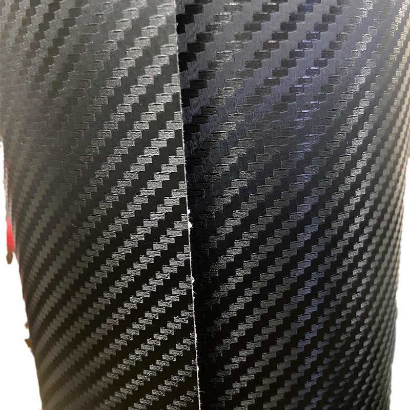 汽车贴膜车身贴纸黑色色膜加厚汽车装饰贴3D碳纤维贴膜1.52整卷