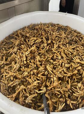 凤爪油炸加工设备 全自动虎皮鸡爪油炸机 一机多用肉制品炸锅
