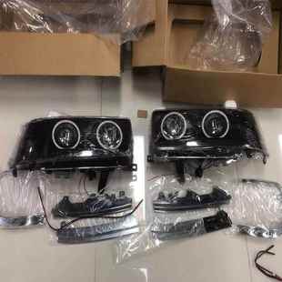 适用于丰田陆地巡洋舰LC80FJ804500大灯LED尾灯改装天使眼大灯