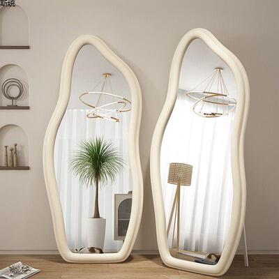 家用壁挂全镜云朵网小户型新身款落地式式全身MYM镜异红形不规则