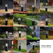 户外太阳能草坪灯草地灯方形花园灯LED庭院灯景观灯路灯矮柱防水