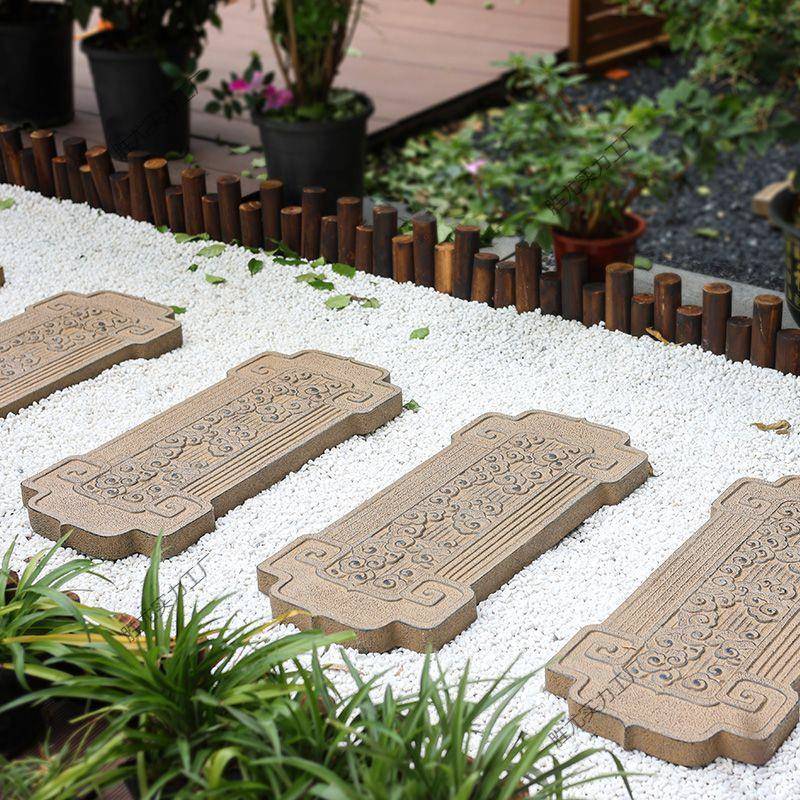 花园踏石防滑垫脚庭院坪汀石步石宿园林民户外铺路步地砖布景