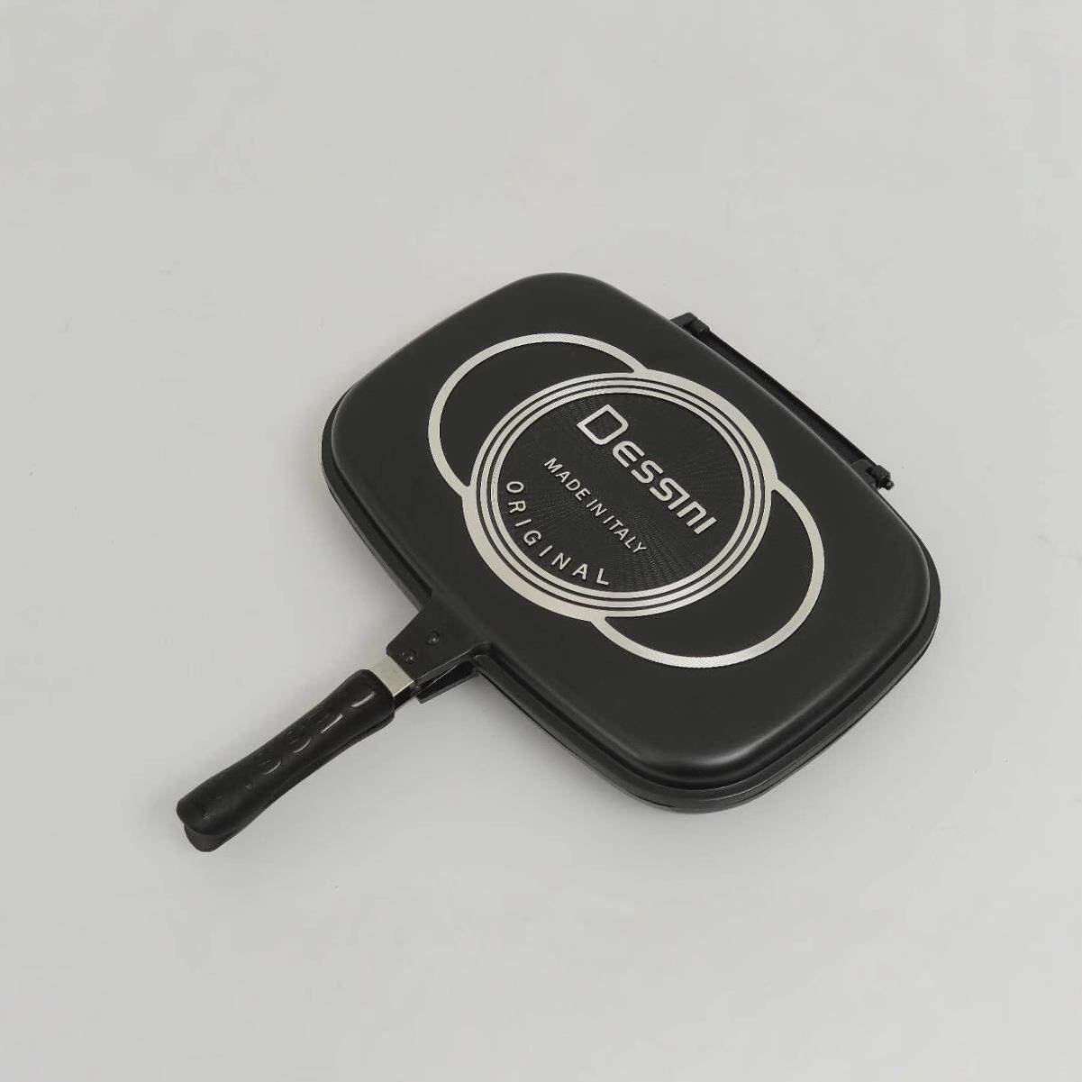 DESSINI36CM双面煎烤盘双面煎锅双面不粘煎烤锅平底锅煎锅双面锅