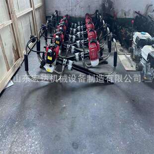 铁路用内燃木枕钻孔机设计小巧携带方便适合移动铁路用钢轨切割机