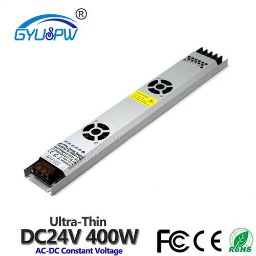 厂家直销24V400W超薄电源 DC24V直流电源 AC转DC24V灯条LED电源