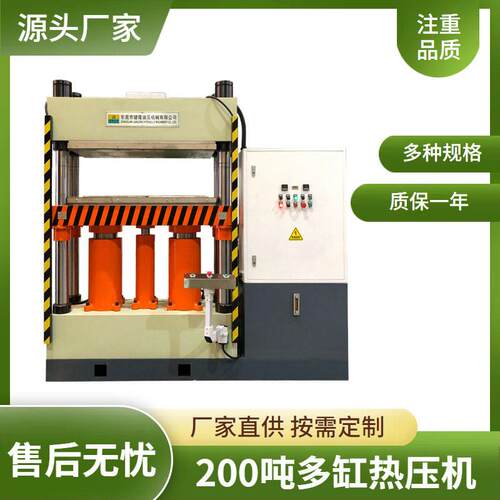按需定制 200吨双缸热压成型机 可定制温控 塑料/碳纤维热压设备