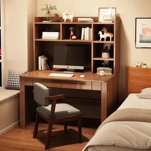 书桌HMC书柜一体桌家用简易学电脑办公桌椅小户学生卧型室习写字