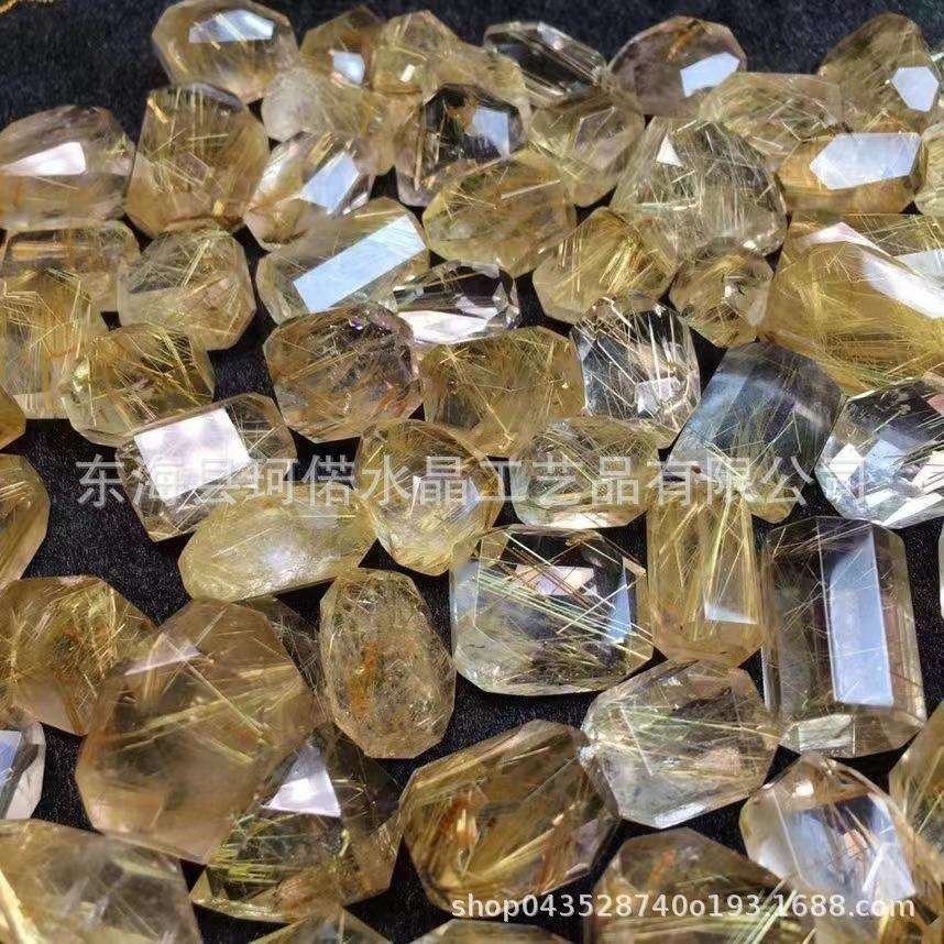 工厂直销高品质发晶随形摆件用于装饰