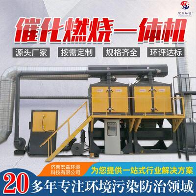 厂家供应废气处理设备催化燃烧RTO 活性炭吸附催化燃烧一体机
