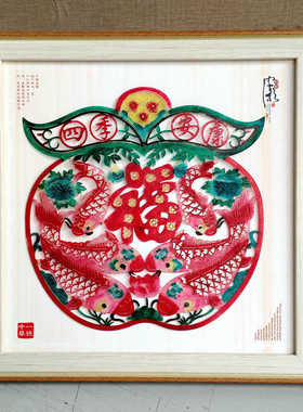 陕西皮影工艺品手工皮影摆件装饰画特色礼品商务礼品送老外可定制