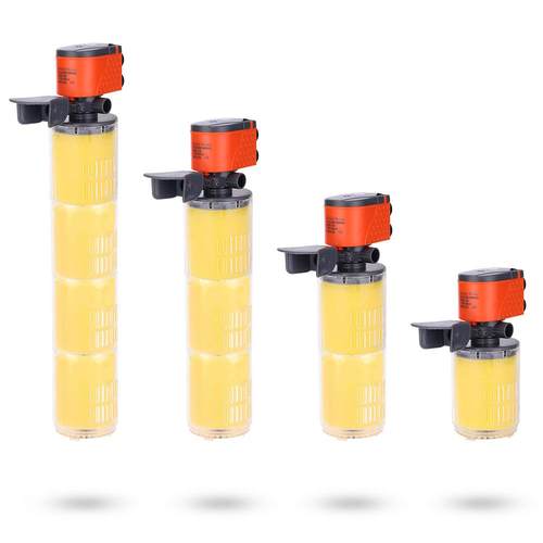 跨境鱼缸过滤器三合一潜水泵抽水打氧循环水泵内置过滤潜水泵