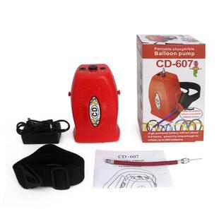 CD607电动长条打气机260魔术长条蓄电池便携式充气泵配件工具