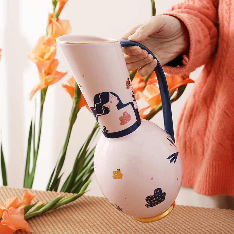 景德镇陶瓷花瓶 ins小清新装饰插花瓶家用桌面花瓶花器摆件工艺品,家居饰品,花瓶,淘宝优惠券,粉丝福利购,淘宝优惠卷