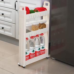 ◇10cm超窄小推车置物架柜边缝厨房浴室卧室床头缝隙夹缝收纳整