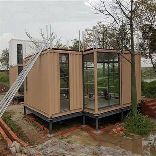 吉林省长春模块化建设集装箱民宿 景区可移动住人波瓦箱房安装活