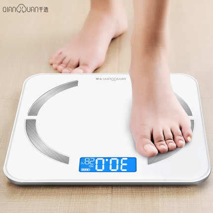电子体重秤家用电子秤精准体脂健康秤USB充电小型称重秤