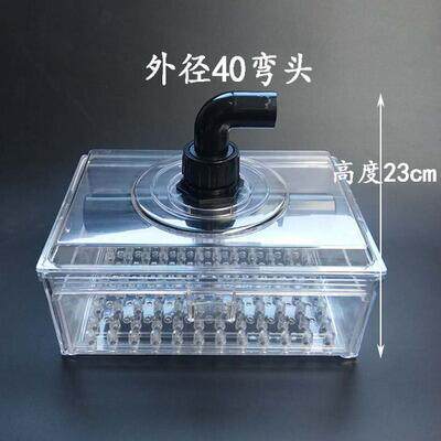 鱼缸干湿分离盒下过滤抽屉式滴流盒鱼缸过滤器底滤 干湿分离盒